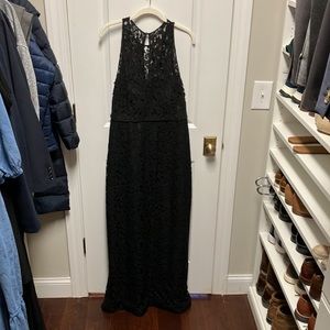 J.Crew size 12, black, sleeveless, maxi dress.